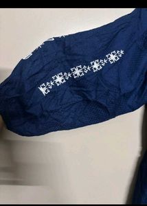 Blue Embroidered Top