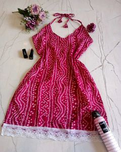 🆕 Viral Halter Neck Corset Short Kurta😍✨