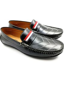 CORWOX Men&#39;s Black Loafer Shoes