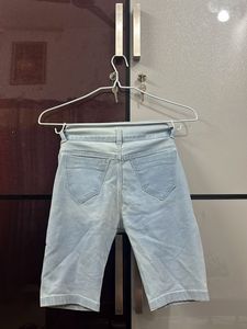 Light Wash Denim Shorts for Women