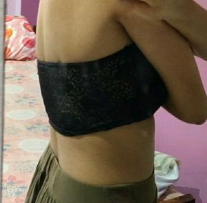 Padded Lace Tube Bra