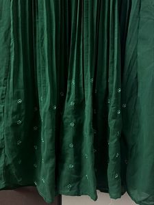 Ethnic Green Embellished Kurta and Dupatta