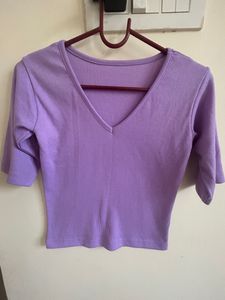 Lavender Crop Top