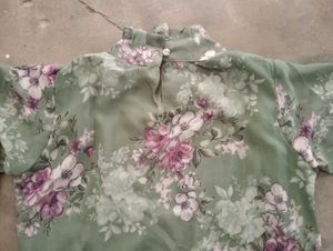 Floral Green Maxi Dress