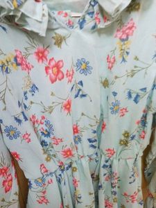 Floral Ruffle Mini Dress