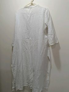 Elegant White  W Kurta