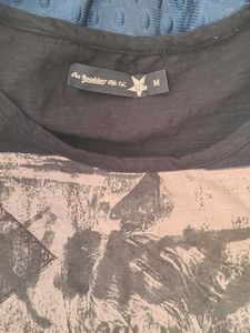 Graphic Print Long Sleeve Top