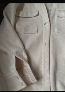 H&amp;M Beige Shirt Jacket
