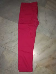 Pink Casual Pants