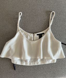Forever 21 White Crop Top