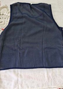 Blue Polka Dot Tank Top