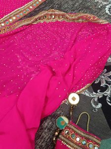 Pink Saree