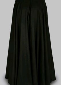 Elegant Black Flared Maxi Skirt for Women