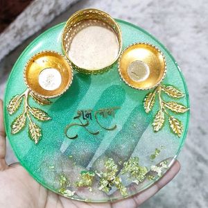 Handmade Resin Pooja Thali ✨️🪔