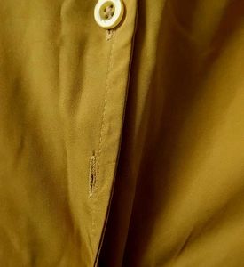 Mustard Shirt Dress with a waist belt