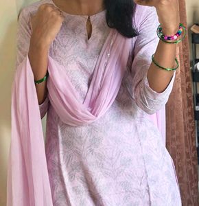 Lavender Suit From Libas Size XS