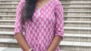 Pink Printed Kurta