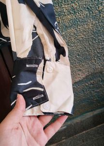 Horse Print Button-Down Shirt