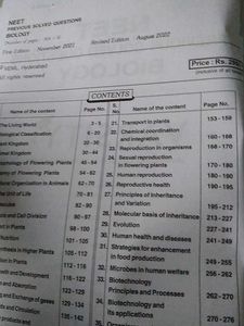 NEET Biology Solved Questions