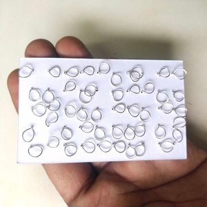 Pure Silver Ball Design Nose/Ear Earings 1 Pair