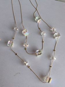 Crystal Cube Necklace