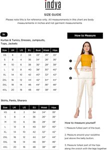 Indya Women&#39;s Rayon Regular Kurta