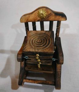 Hand Carved Wooden Coaster Set