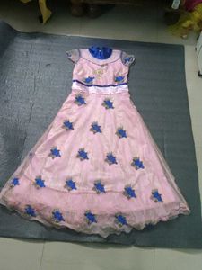Pink And Blue Gown