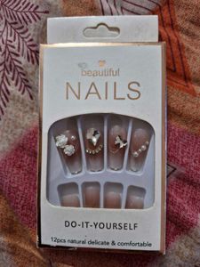 12 Pc Artificial Nude Color Nails
