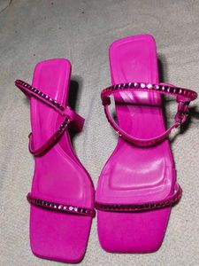 Pink Strappy Heels