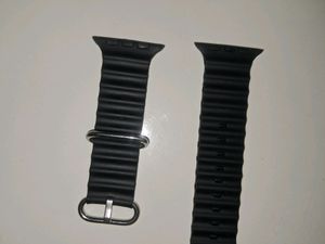 Black Rubber Watch Strap