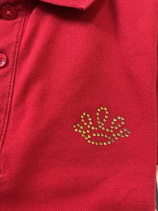 Red Stretch Girls&#39; Polo Shirt