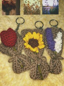 Handmade Bouquet Keychains