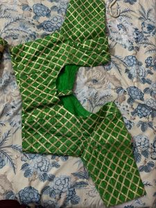 jaipuri green lehnga