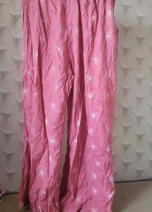 Pink Floral Print Pants