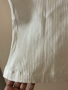 Elegant Off-Shoulder Ribbed Knit Top