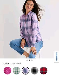 Lilac plaid Shirt