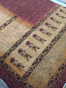 Pure crepe Kantha Saree