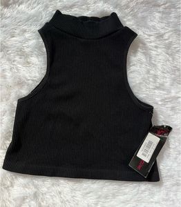Black Turtle Neck Tank Top❤️