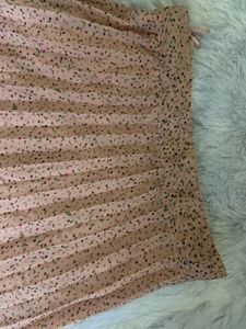Pink Floral Skirt