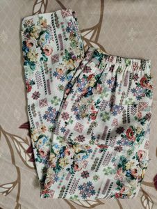 Floral Print Cropped Blazer Set