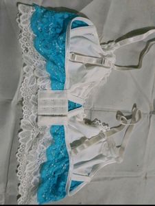 Floral Lace Thong Lingerie Bra Painty Set