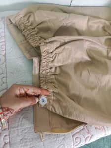 Copper Gold Embellished Loose Pants