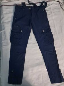 Blue Cargo Pants