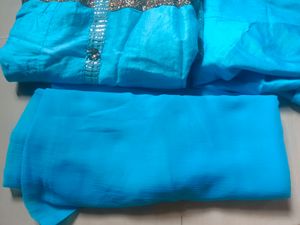 Blue Anarkali Kurti