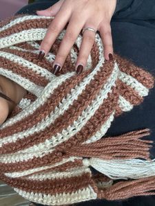 Striped Crochet Shawl