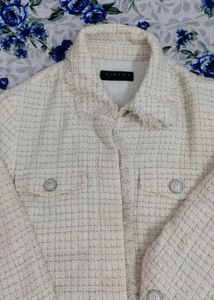 Sisley Cream Tweed Jacket
