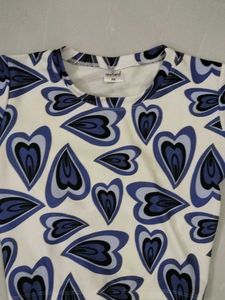 Y2K Heart Print Crop Top🎀