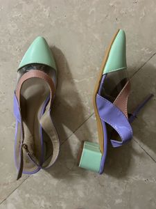 Pastel Block Heel Sandals (unused)