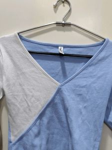 Blue N White Tshirt